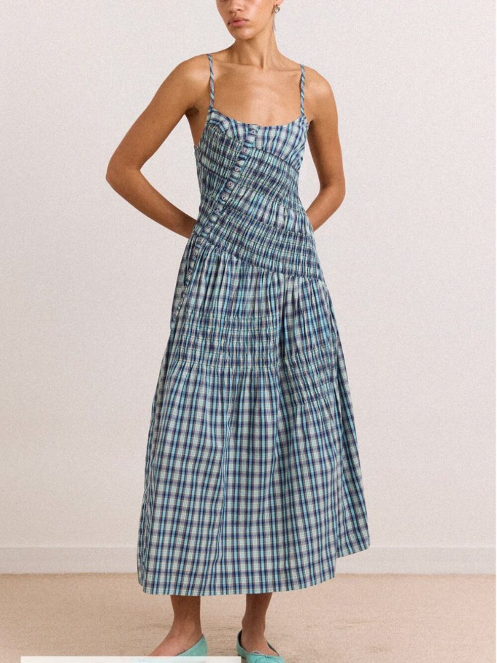 NWT Damson Madder Lyra Midi Dress